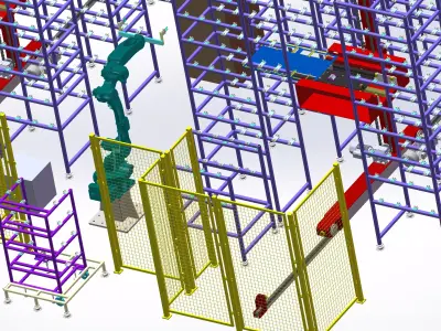 Automated Storage and Retrieval System 3D model