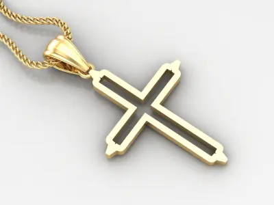 Cross Light Gold 4CP022 3DM STL 3D model