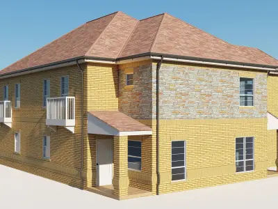 Brick House 4 3D model