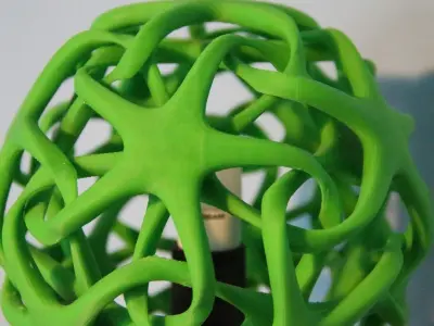 Double star lamp with star base Free 3D print model