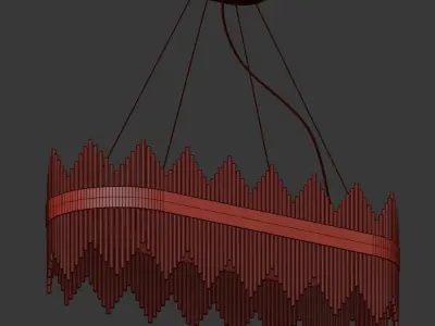 Oval Luminaire Chandelier 3D model