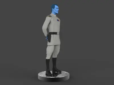 Grand Admiral Thrawn Figure 3D print model