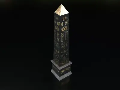 Obelisk ancient Egypt Low-poly 3D model