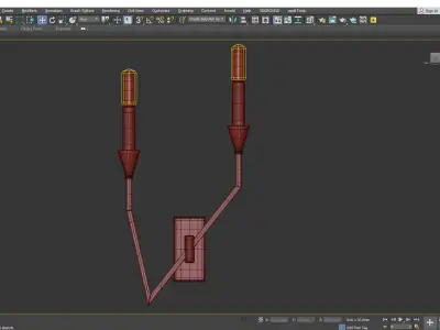 Hudson Valley Archie Right Wall Sconce Low-poly 3D model