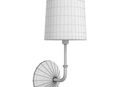 Parasol Sconce Low-poly 3D model