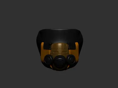 helmet high poly sculpt 3d printable  3D model 85