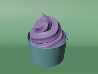 ice cream cup  Free 3D model