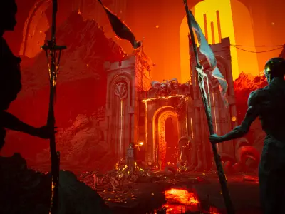 Hell Gate Environment Kit - UE5 Low-poly 3D model