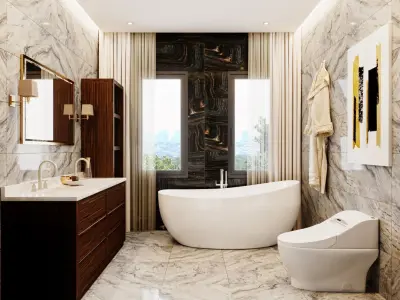 modern bedroom 3D model