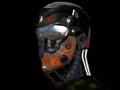 robot motor portrait  3D model