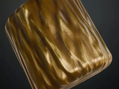 Sci-Fi Gold Insulated Thermal Foil PBR Seamless Texture