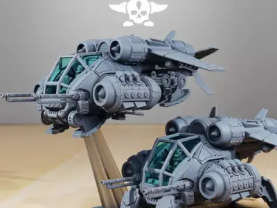 Scavenger Gunship 3D print model