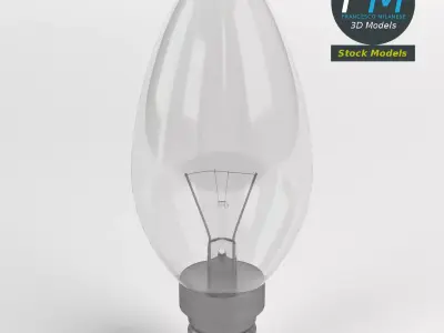 Candle Light Bulb 3D model by francescomilanese