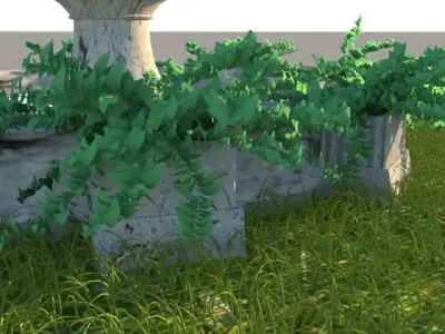 Fountain Model in grass 3D print model