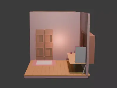 3D MODEL ROOM Free 3D model