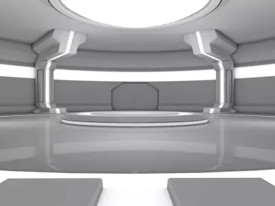 Sci Fi Interior 3D model 39