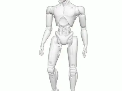 Advanced Humanoid Robot 3D print model