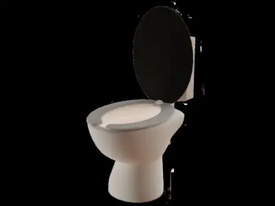 CYBERPUNK COLLECTION TOILET BOWL Low-poly 3D model