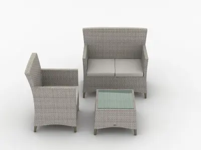 Garden Furniture Set 003 3D model