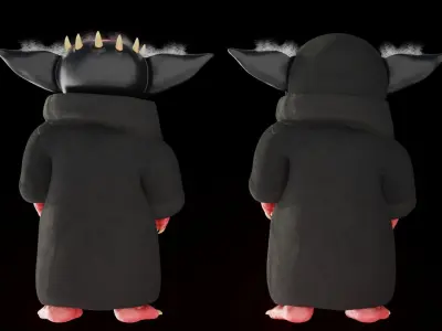 Darth Grogu Low-poly 3D model