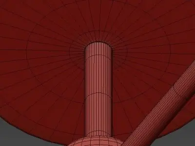 6 Light Chandelier Antique Anselda 36 Wide Bronze 3D model