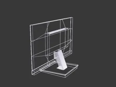 Monitor Screen Iiyama 24 pouces 3D model