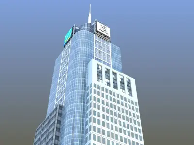 Conde Nast Building NY Low-poly 3D model