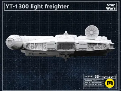 YT-1300 light freighter 3D print model