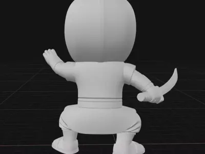 chibi ninja 3D print model