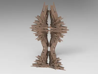 Cyberpunk glass shard structure shard collection 1  3D model