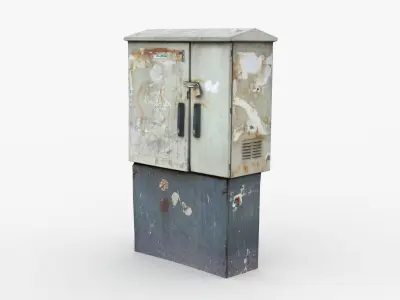 Distribution Board 2 Scan Low-poly 3D model