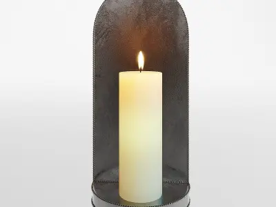 Candle light sconce sec XVII 3D model