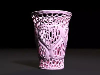 Vase heart 2 3D print model