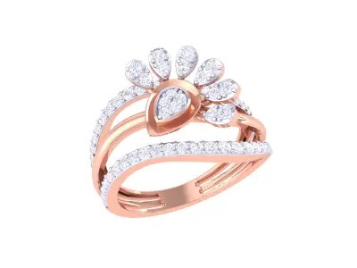  Women Ring MTL 3dm STL OBJ FBX Details 3D print model 90