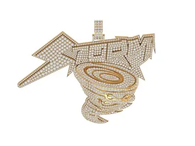 Strom Diamond Pendant 3D print model