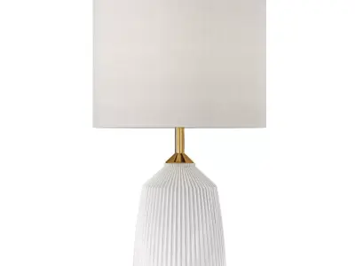 Bridget Ceramic Linen Shade Table Lamp Low-poly 3D model