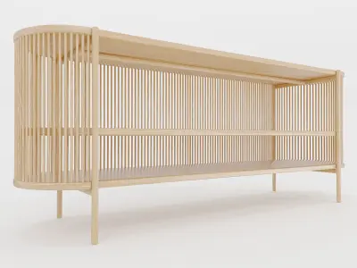 Bastone Sideboard And Cabinet Without Doors 3D Model Pack