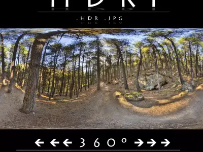 HDR FOREST PATH 1 3D model