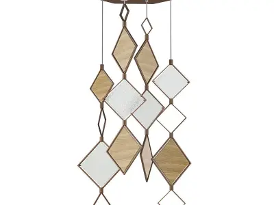 Untitled quadra pendant light 3D model