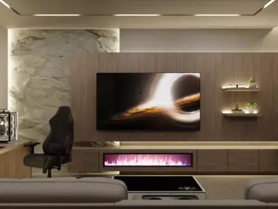 Minimalist Home Office - Design 3D model