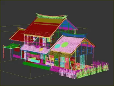 Asian Ancient Architecture Chinese  3D model