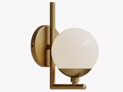 Quimby Wall Sconce gold 3D model