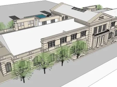 vacation spot-Resort-Fashion Leisure Hotel-0243 3D model