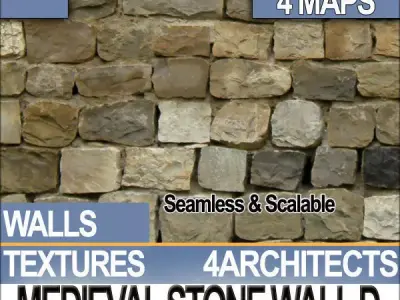 Medieval Stone Wall D Texture