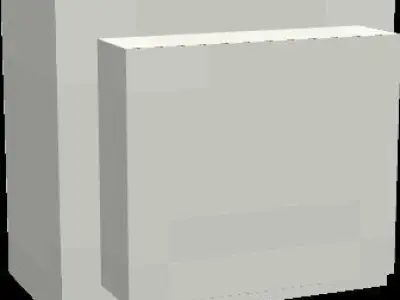 Computer Head Low-poly 3D model