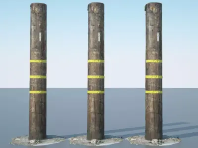 Utility Pole 3D model