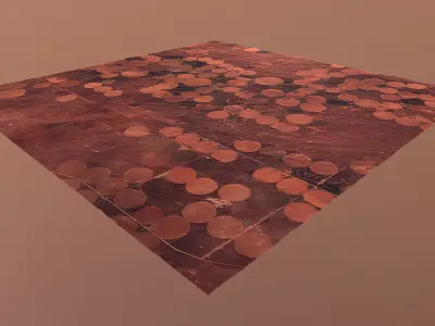 Mars Base Mars Landscape Red Planet Environment Mars Planet Low-poly 3D model