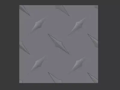 Crosshatch Tile Floor Low-poly 3D model