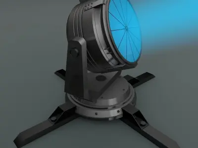 Searchlight stage light 3D model