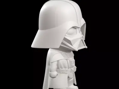 Darth Vader Star Wars Chibi Style Figure 3D print model